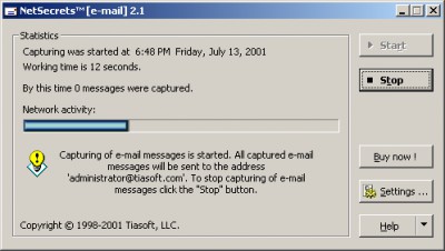 NetSecrets [e-mail] 2.4 screenshot